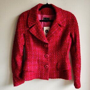 Vintage Daniel Hechter Colorful Tweed Fitted Blazer – US 8